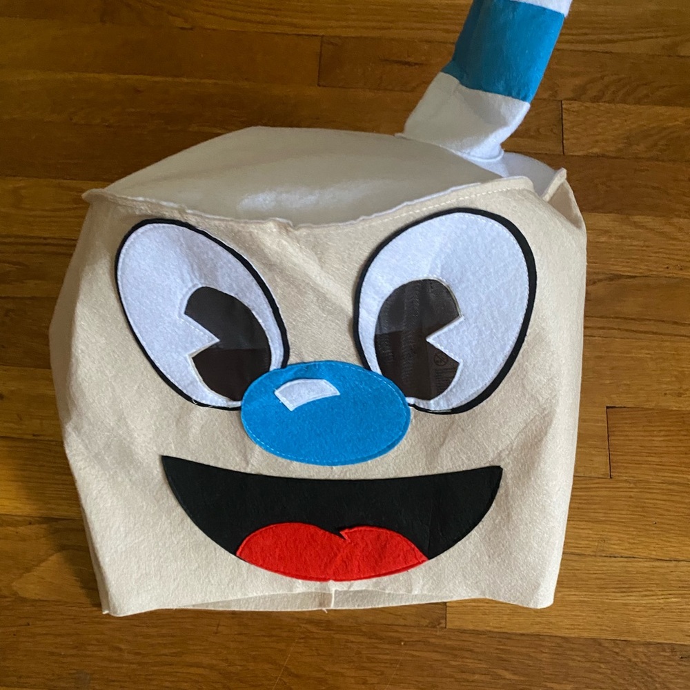 Felt Mugman Mask. Order now and quick ship in time for Halloween!